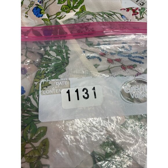 Maje Off White Silk Women's Blouse Top Size 1 Small Floral v neck feminine Flowy - Picture 8 of 8